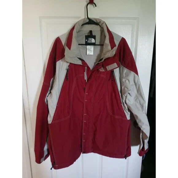 The North Face Red/Beige Coat Exterior Shell Men's  RN61661 Size XL - Picture 2 of 11
